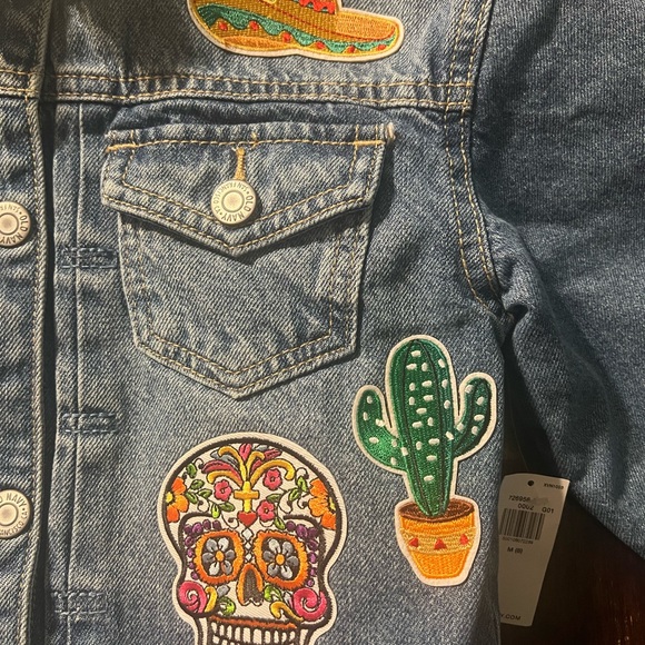 Custom Made Girl Power “La Chingona” Denim Jacket (Girls Size 8) - Picture 3 of 9